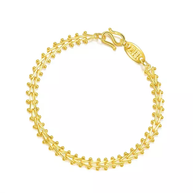 CHOW SANG SANG 999.9 24K Pure Gold Bracelet Price-by-Weight 9.73g