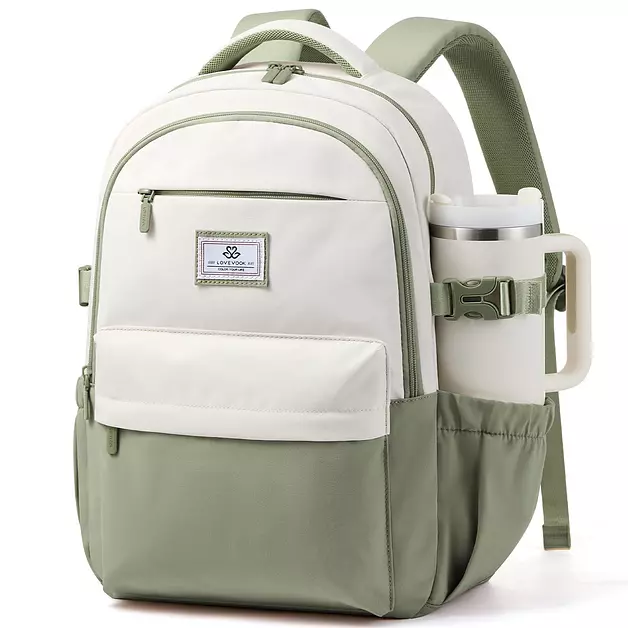 LOVEVOOK Laptop Backpack for Women & Teens, College Bag/40oz Cup Buckle