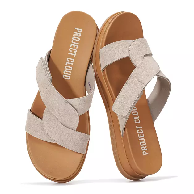Project Cloud Wedge Sandals for Women Plush Insole Strappy Sandals 2026