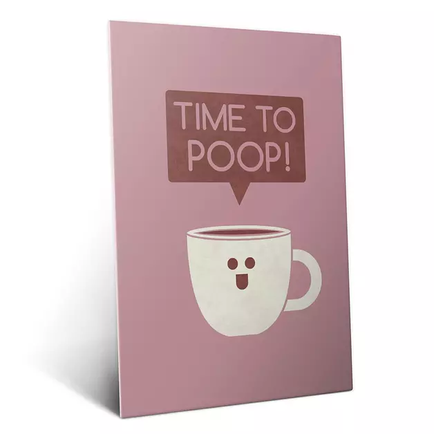 Displate Metal Poster Funny Bathroom Art Motivational - The Helper - M