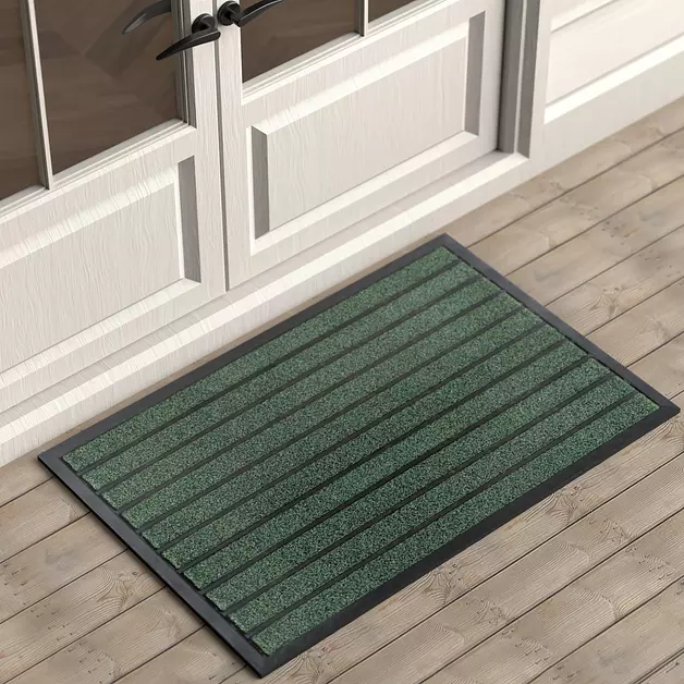 Ubdyo Extra Durable Door Mat Outside Entrance (36" x 24", Bright Green)