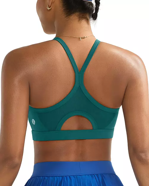 Running GIRLSports Bra for Women,Y Back Molded Cup Y Back Running Sports Bras for Women High Support Yoga Bra(3057_Dark Green_L)