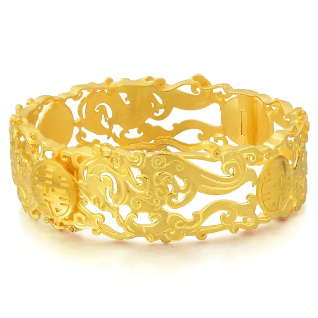 CHOW SANG SANG 999.9 24K Pure Gold Bangle Price-by-Weight 54.27g