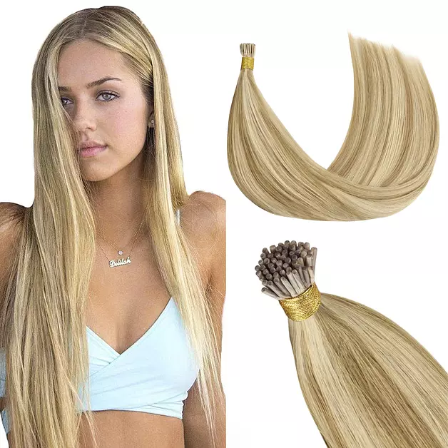 GOO GOO I Tip Hair Extensions, Cold Fusion, Invisible Itips 20inch 50g 50S