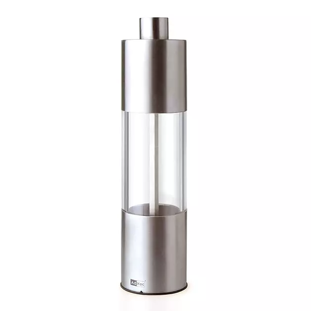 AdHoc Classic Medium Pepper or Salt Mill - Manual Salt & Pepper Grinding with Adjustable Grinds - Handy Grinder with Versatile Ceramic Mechanism