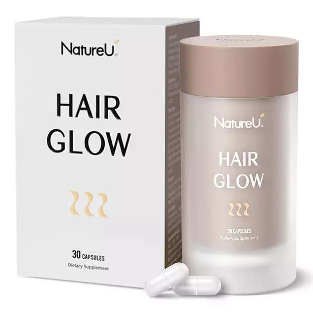 NatureU LushMaster Hair Growth Vitamins for Women & Men, 30-Day Supply, Biotin & Zinc with Green Tea EGCG + Red Clover Extract, Supports Thicker Fuller Hair & Follicle Nourishment, 30 Capsules