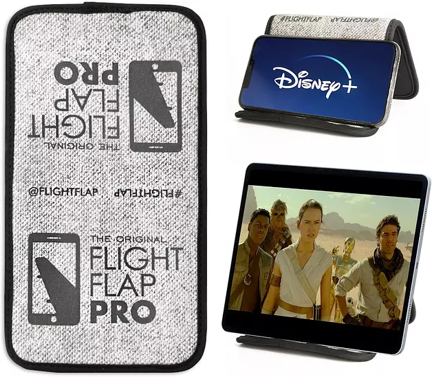 Flight Flap Airplane Phone Holder - Foldable Phone Stand for Plane Travel