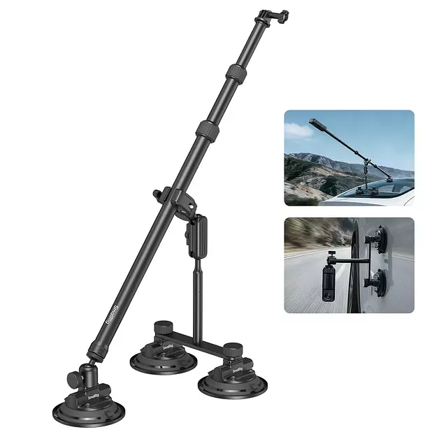 SMALLRIG Car Mount for Insta360 X5/X4/X3, for DJI OSMO 360 Camera