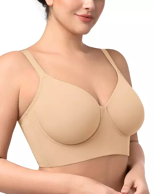 HSIA Bras for Women Minimizer Full Coverage Plus Size Underwire Longline