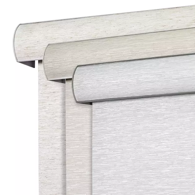 Joydeco Cordless Blackout Roller Shade, Zero-Gap Top, 35" W x 72" H, Grey