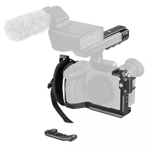 SMALLRIG Cage for Sony FX2, HawkLock Quick Release w/XLR Handle Extension