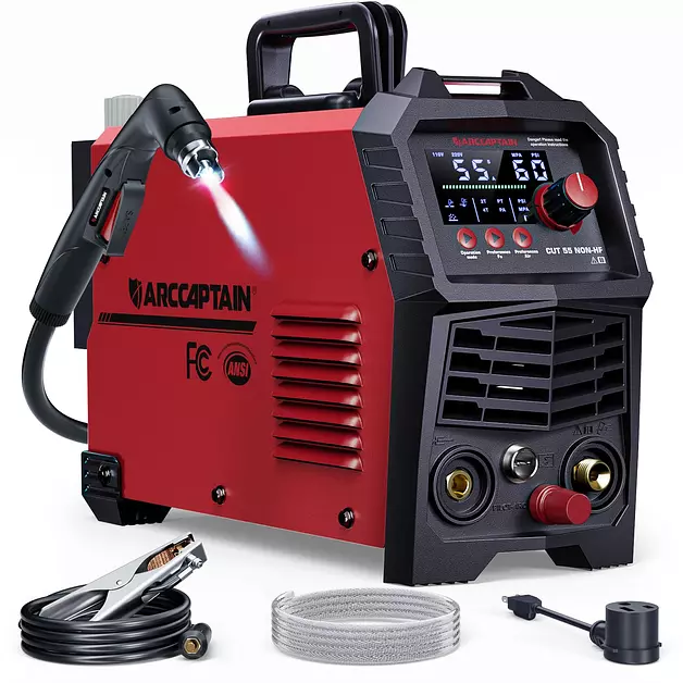 ARCCAPTAIN 55A Non-HF Plasma Cutter Machine, Blowback Pilot Arc, 110V/220V
