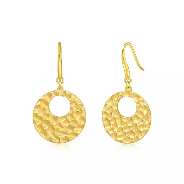 CHOW SANG SANG 999 Gold Earrings Price-by-Weight 7.86g