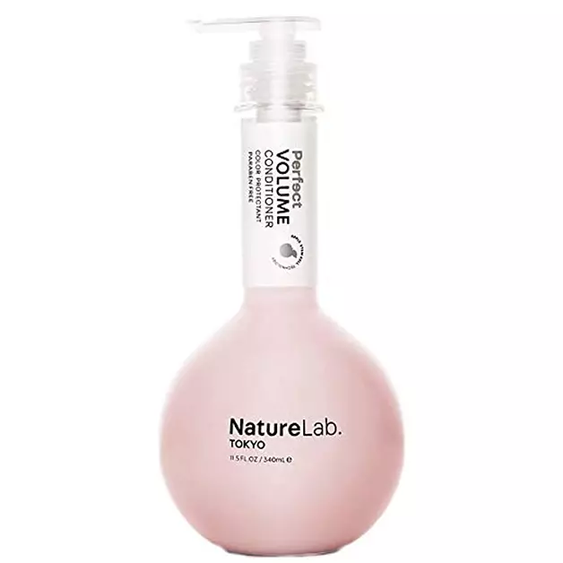NatureLab.TOKYO Perfect Volume Conditioner - Lightweight Conditioner for Flat, Limp Hair - Restores Thickness, Builds Volume, & Reduces Breakage for Full, Bouncy Strands - Japanese Hair Care - 11.5oz