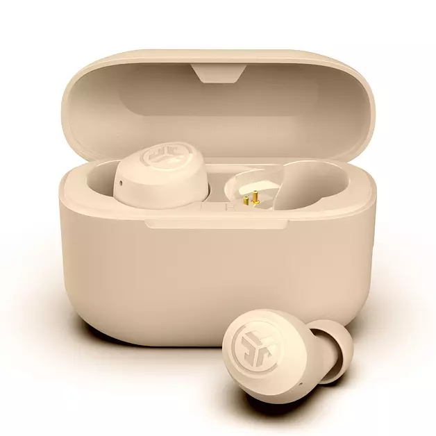 JLab Go Air Pop+ Tones True Wireless Earbuds, in Ear Headphones, Bluetooth Earphones, 35H Playtime Ear Buds, Bluetooth Earbuds with Microphone, USB-C Charging Case, Dual Connect, EQ3 Sound, (155 N)