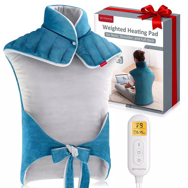 Comfytemp Heating Pad for Neck Shoulders Back, 22"x33" Weighted Heating Pad