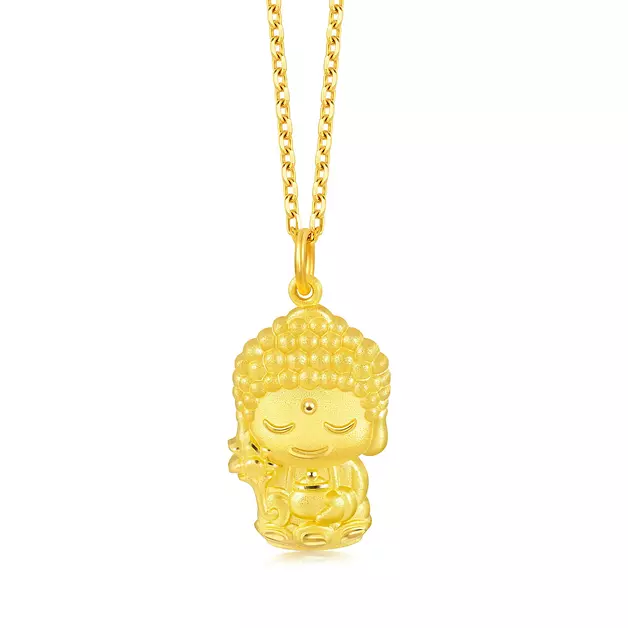 CHOW SANG SANG 999.9 24K Pure Gold Pendant Price-by-Weight 2.17g